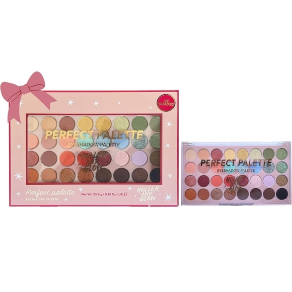 Romantic Warm-Toned Eyeshadow Palette with Matte and Shimmer Finishes - Picture 1 of 6